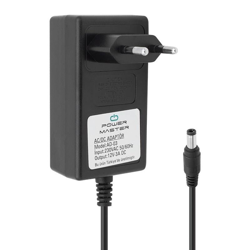 Powermaster 12V 3A Adaptör