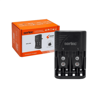 Stc-c9v Aa-aaa-9v Uyumlu 4lü Pil Şarj Aleti