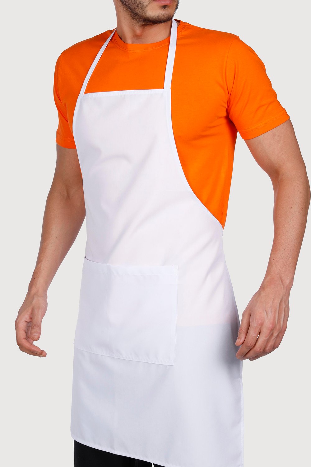 Düz Model Çift Cepli Önlük