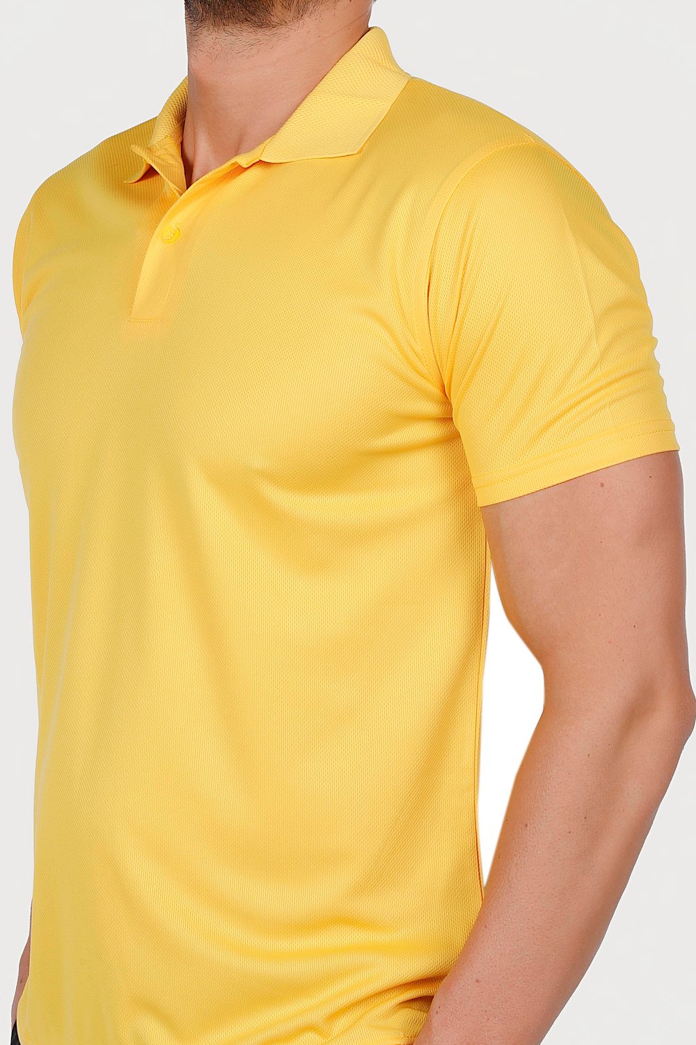 Sarı Polo Yaka Dry Touch