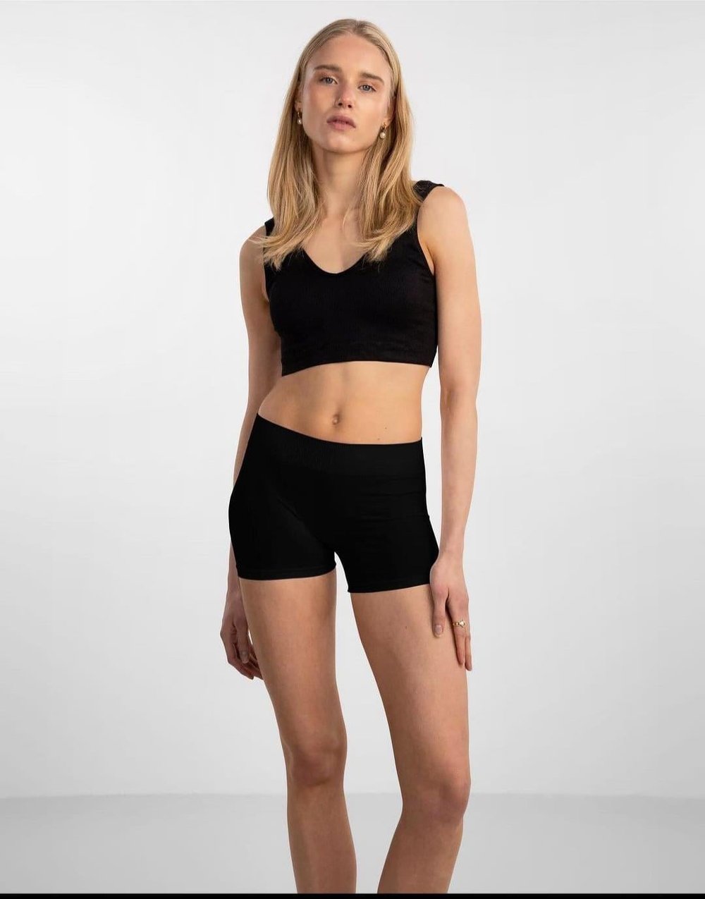 PIECES SİYAH DİKİŞSİZ BOXER