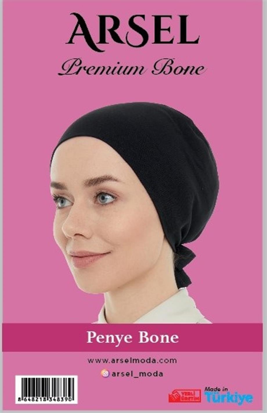 ArSel Dikişsiz Düz Bone Siyah
