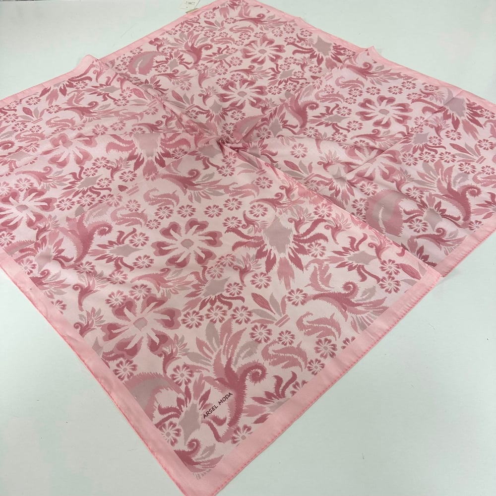 ARSEL MODA Soft Pamuklu Eşarp İtalyan Dikişli Pembe Serisi  LRB6902