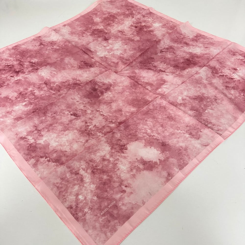 ARSEL MODA Soft Pamuklu Eşarp İtalyan Dikişli Pembe Serisi  LRB6905