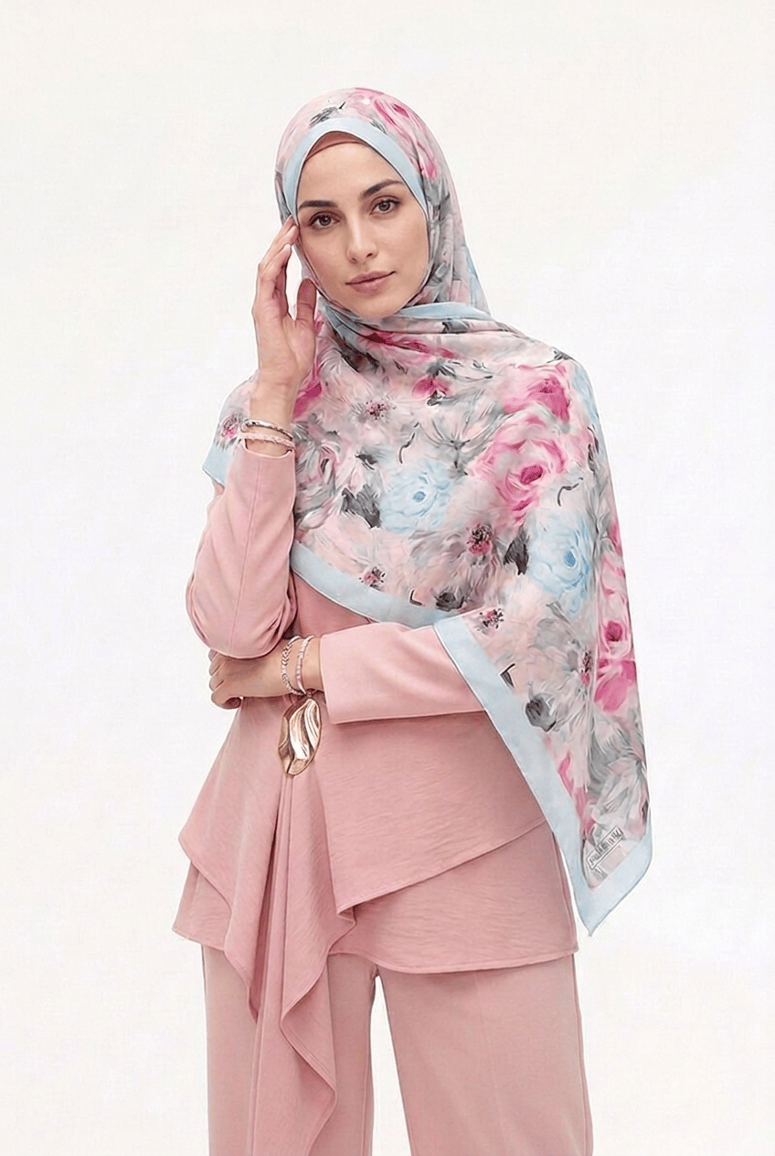 ARSEL MODA Soft Pamuklu Şal Çiçek Desen LBD2005