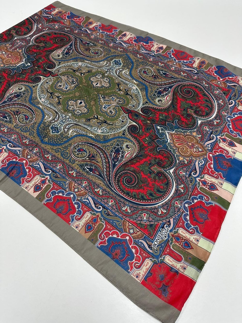 Bonjela Soft Pamuklu Şal Etro Desen LBS1706