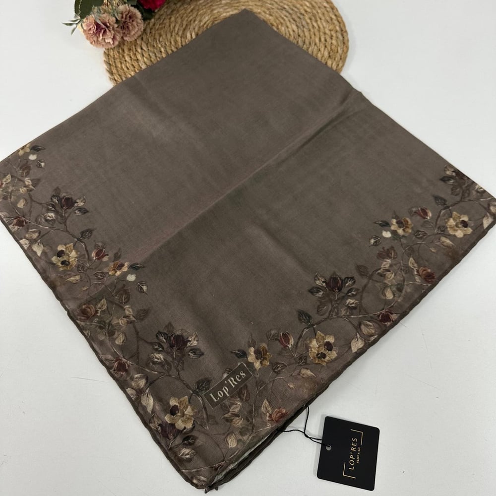 Lop'res Soft Pamuklu Küf Yeşili Eşarp  LDN7304