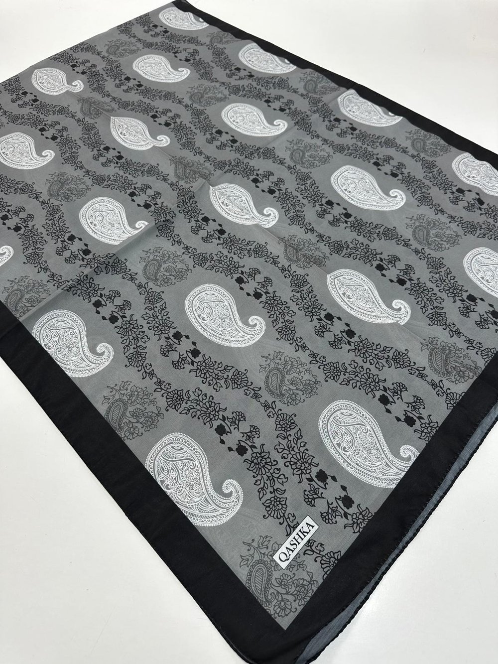 QASHKA Soft Pamuklu Şal Etro Desen LBD1420