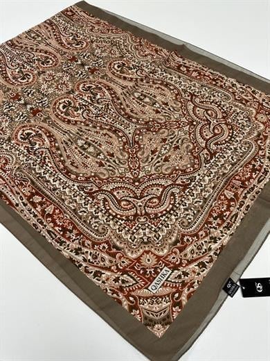QASHKA Soft Pamuklu Şal Etro Desen LBD0910