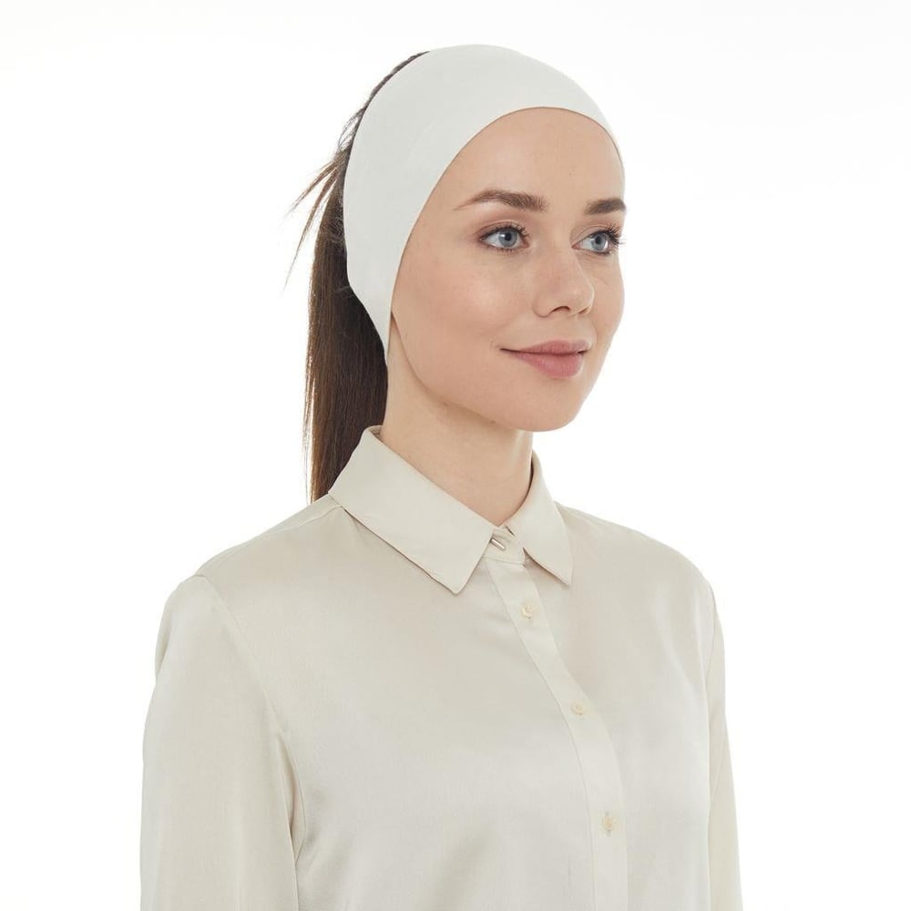 Silikonlu Bandana Krem BXA0106