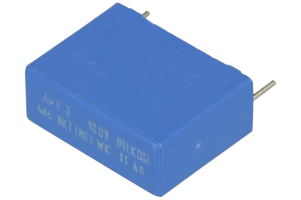 1.5uF 400V MKT Polyester Film Kondansatör, Radial (Radyal) 22.5mm, 26x10.5mm, LL=20mm, Dökme (Loose in Box), Pilkor