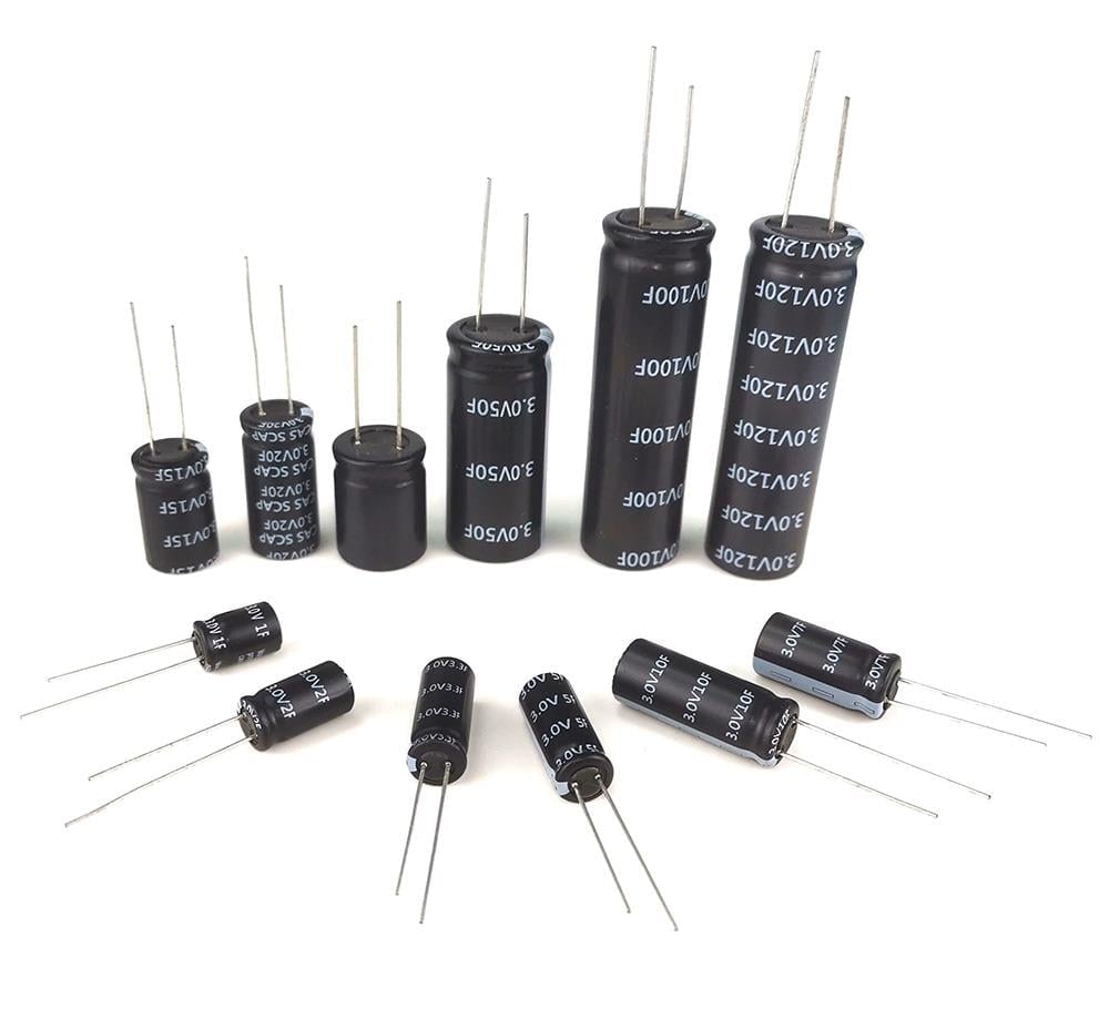 10F 3V Süper Kapasitör, -10% +30%, 10x25mm, Jackcon