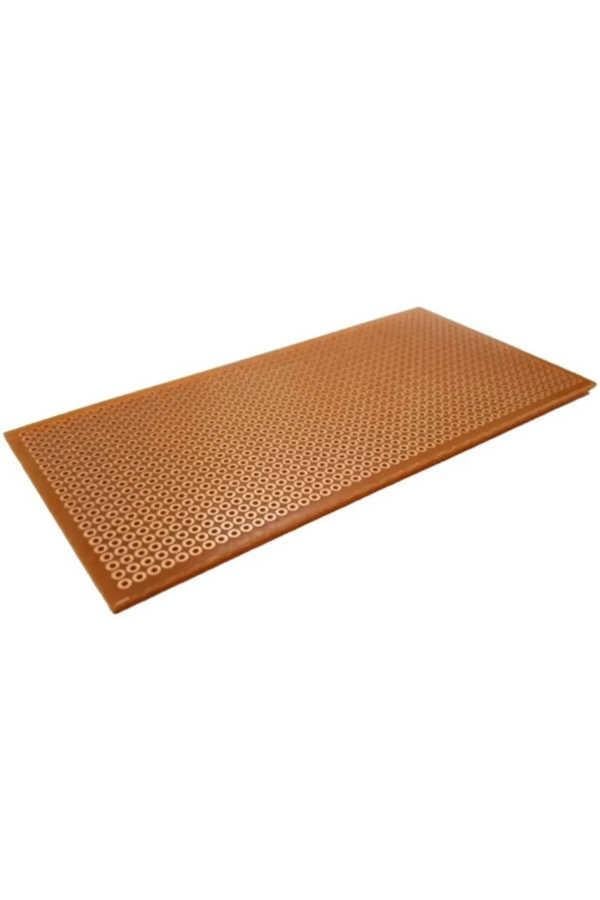 10x20cm Tek Yüzlü Delikli Bakırlı Plaket (Pertinaks Malzeme)