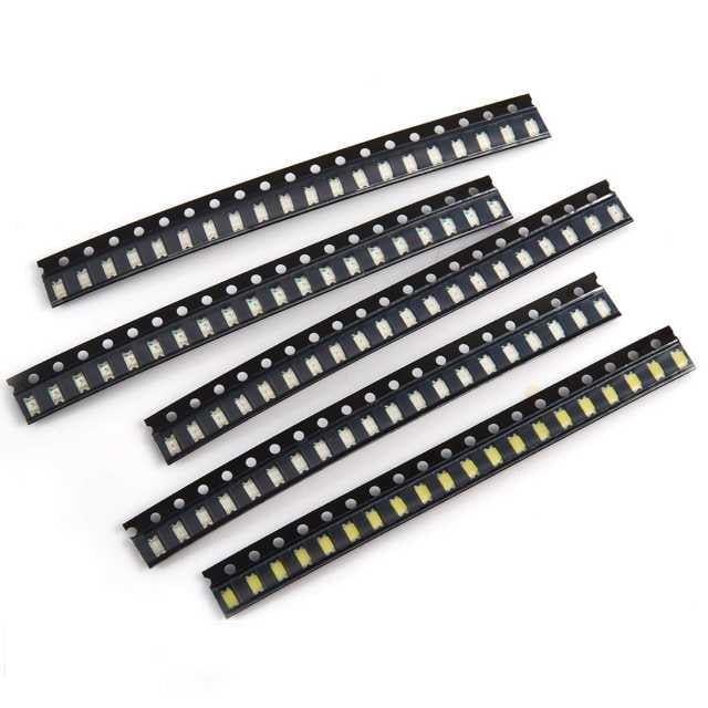 1206, Kırmızı, SMD, LED, Şeffaf, 2V, 120mcd, Yetda