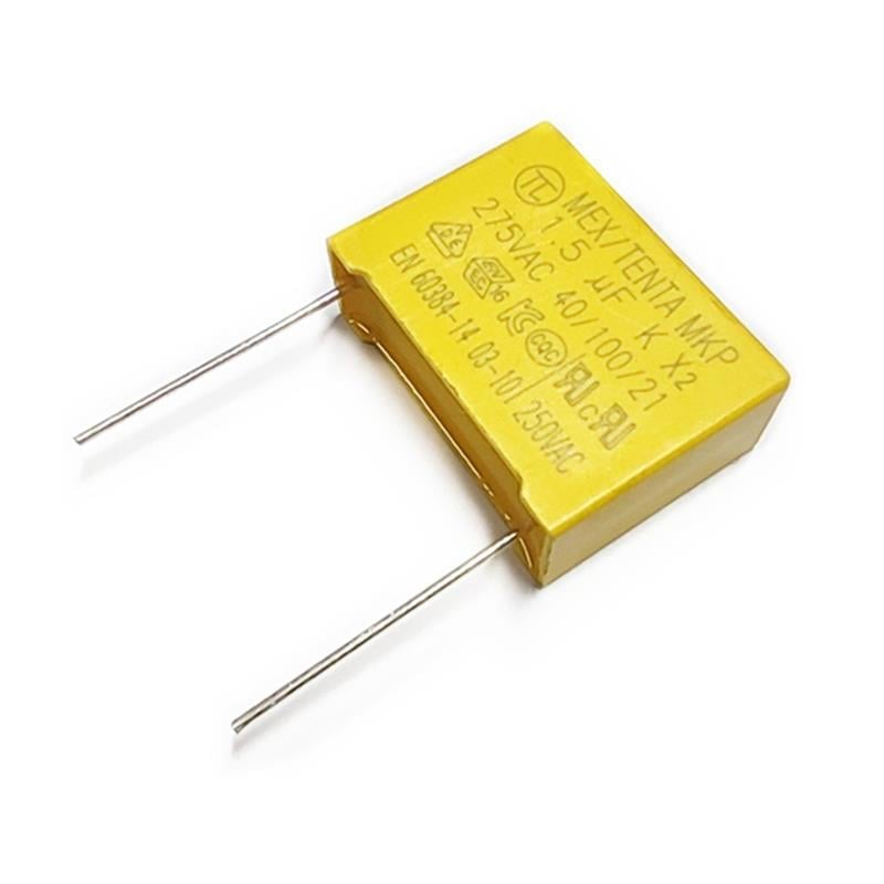 120nF (120nF) 630V-400V MKT Polikarbonat Film Kondansatör, Sarı, ±5%, Hingtat