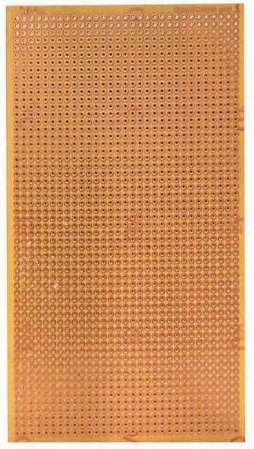 13x23cm Tek Yüzlü Delikli Bakırlı Plaket (Pertinaks Malzeme)