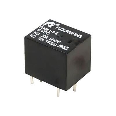 FLKM L-S-Z-12V, 12V DC, Tek kutuplu, çift yönlü (SPDT), 10A 250V AC, Güç Rölesi, PCB Montaj, Flourishing