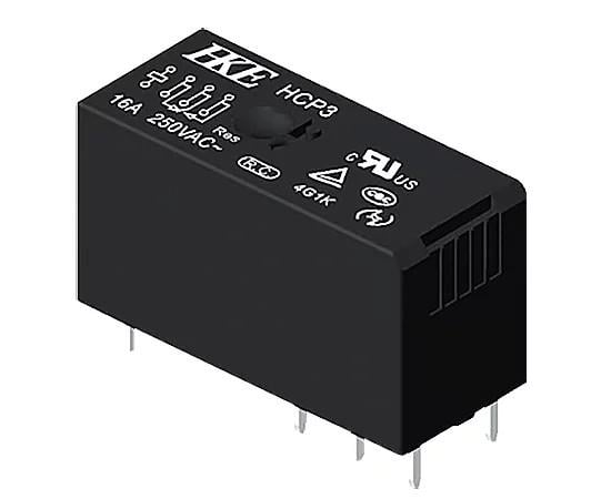 HCP3-S-DC12V-A, 12V DC, Tek kutuplu, tek yönlü, normalde açık (SPST-NO), 16A 250V AC, Güç Rölesi, PCB Montaj, HKE
