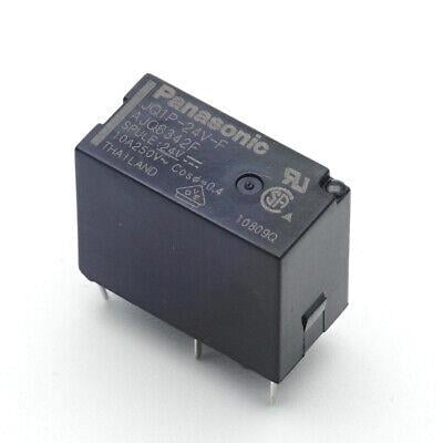 JQ1P-24V-F, 24V DC, Tek kutuplu, çift yönlü (SPDT), 10A 250V AC, Genel Amaçlı Röle, PCB Montaj, Panasonic