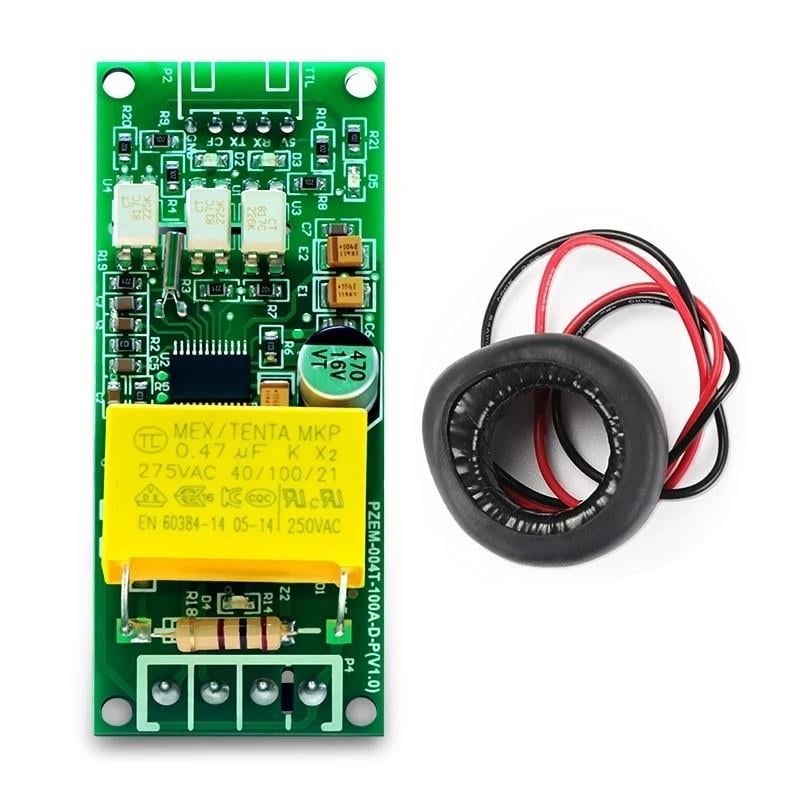 PZEM-004T Arduino ile Uyumlu 0-100A 80-260V Akım Trafolu Akım Gerilim Enerji Multimetre Modülü