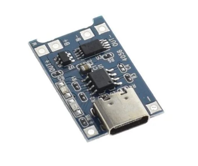 TP4056 Type-C 5V 1A 3.7V Li-ion / LiPo 18650 Pil Şarj Modülü (Korumalı)