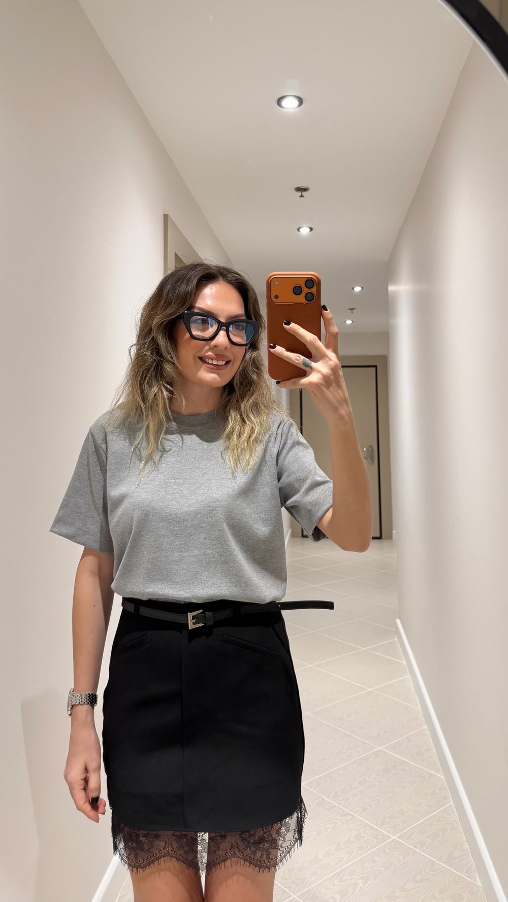 GRİ KISA KOL DÜZ TİŞÖRT