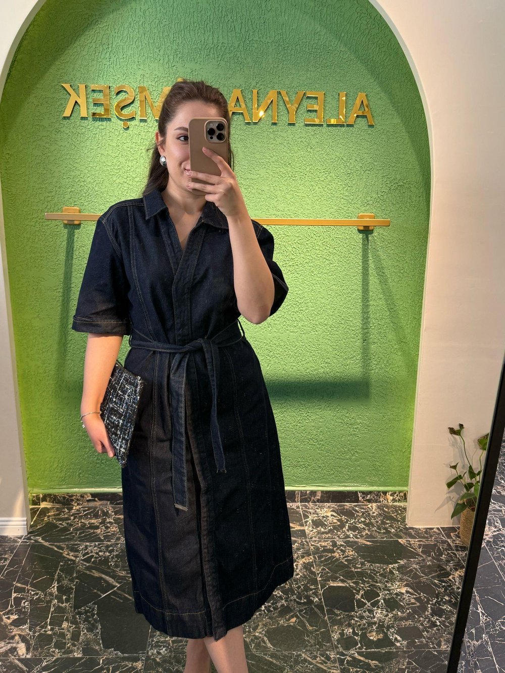 Kot Denim Elbise