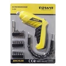 Rown RN3636 Şarjlı Tornavida Seti