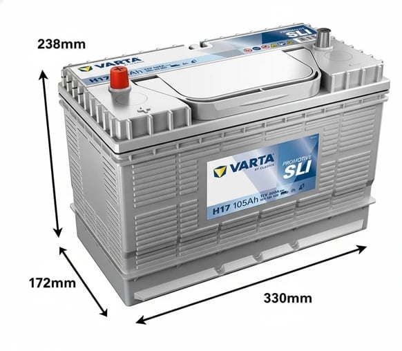 VARTA 12 VOLT 105 AMPER AKÜ