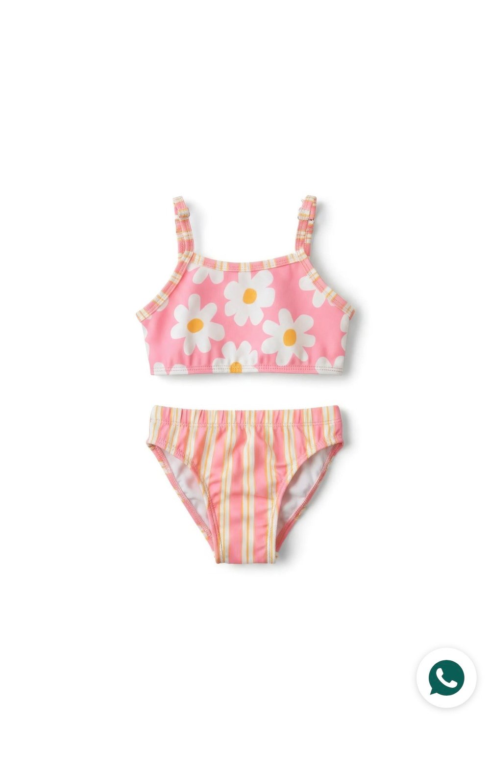 Çiçek Desenli Bikini - Pembe