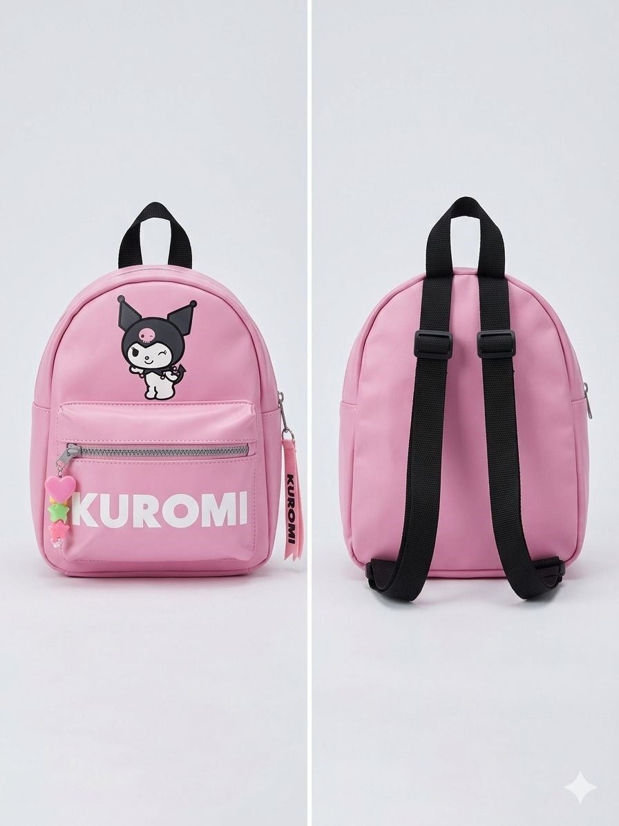 Kuromi Baskılı Çanta - Pembe