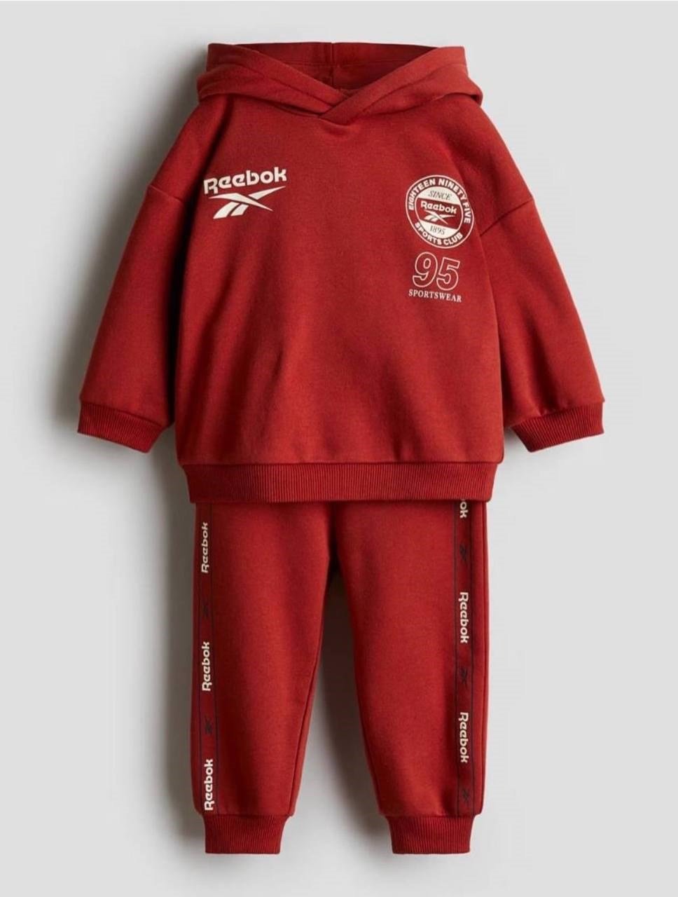 Logolu Unisex Üç İplik Takım - Kırmızı