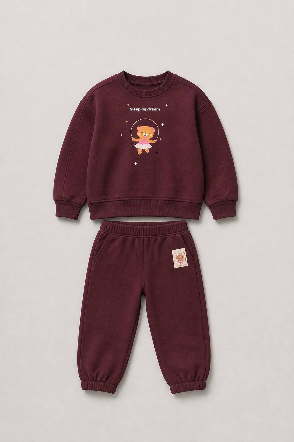 Tiny Tunes Kız Çocuk Eşofman Takım - Bordo