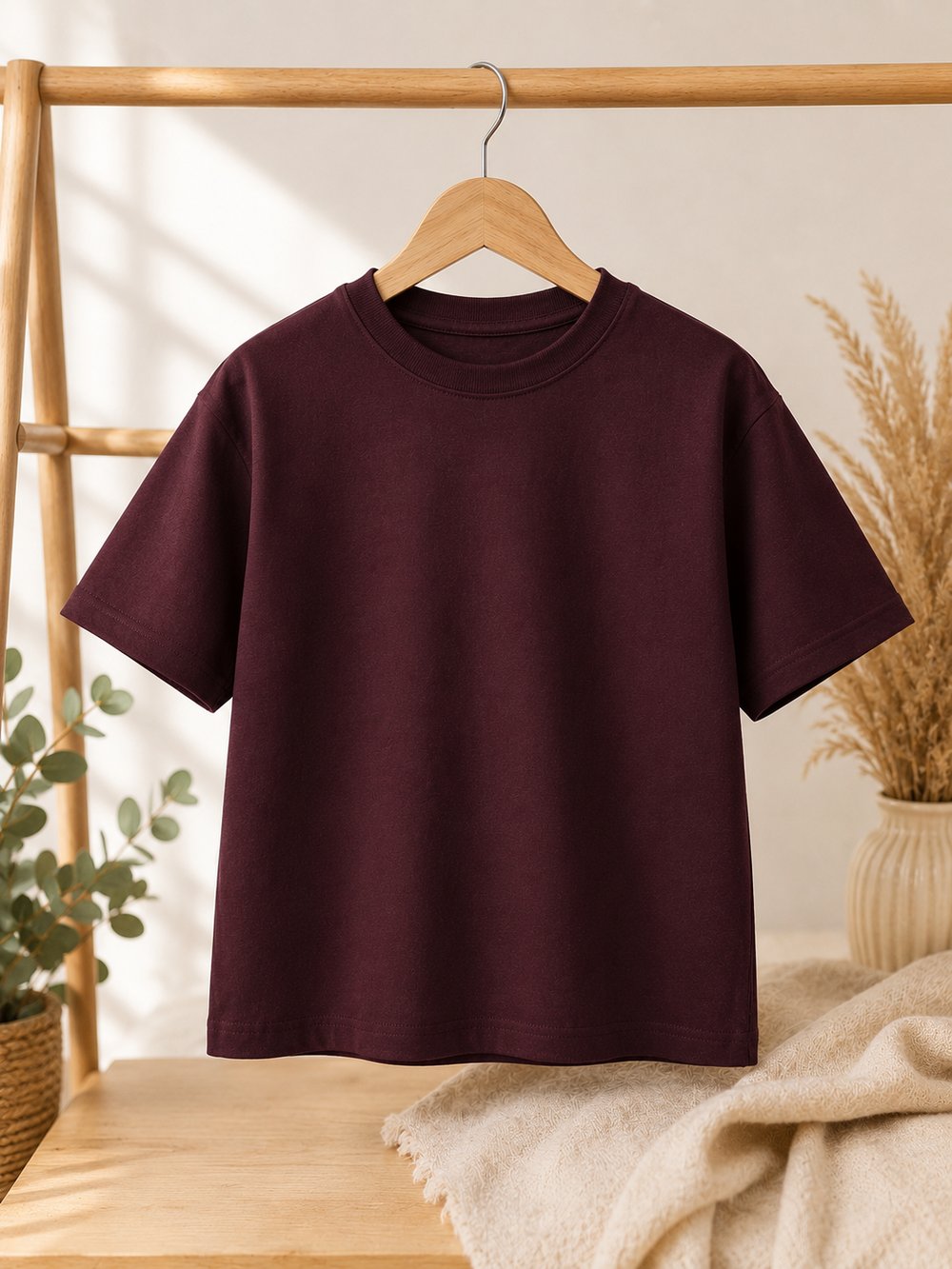 Unisex Basic Tshirt - Mürdüm