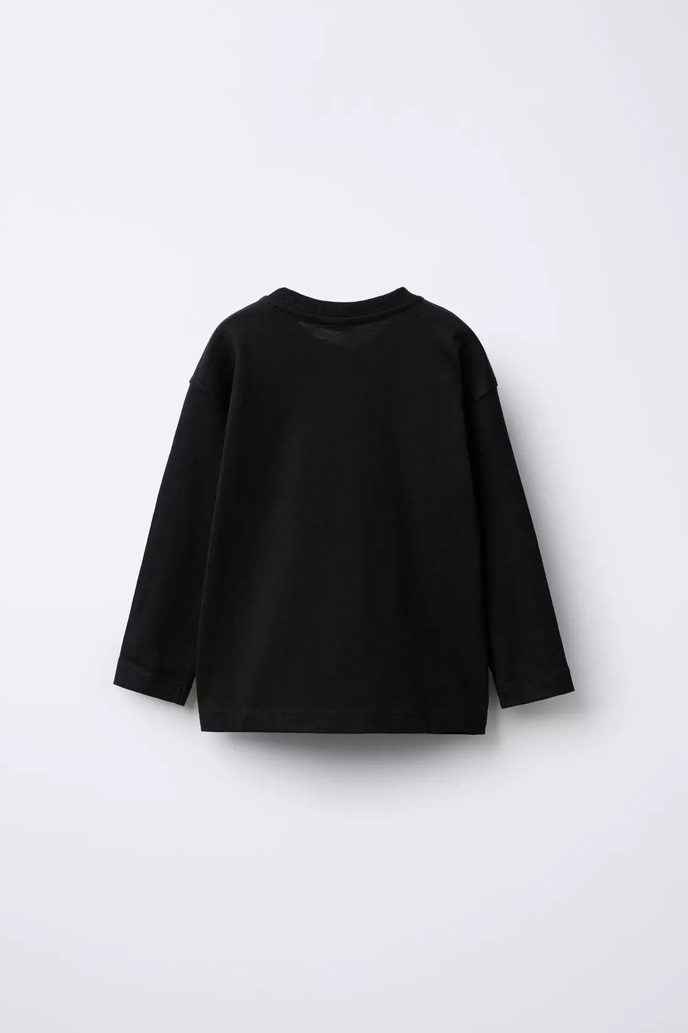 Unisex Basic Uzun Kol Tshirt - Siyah