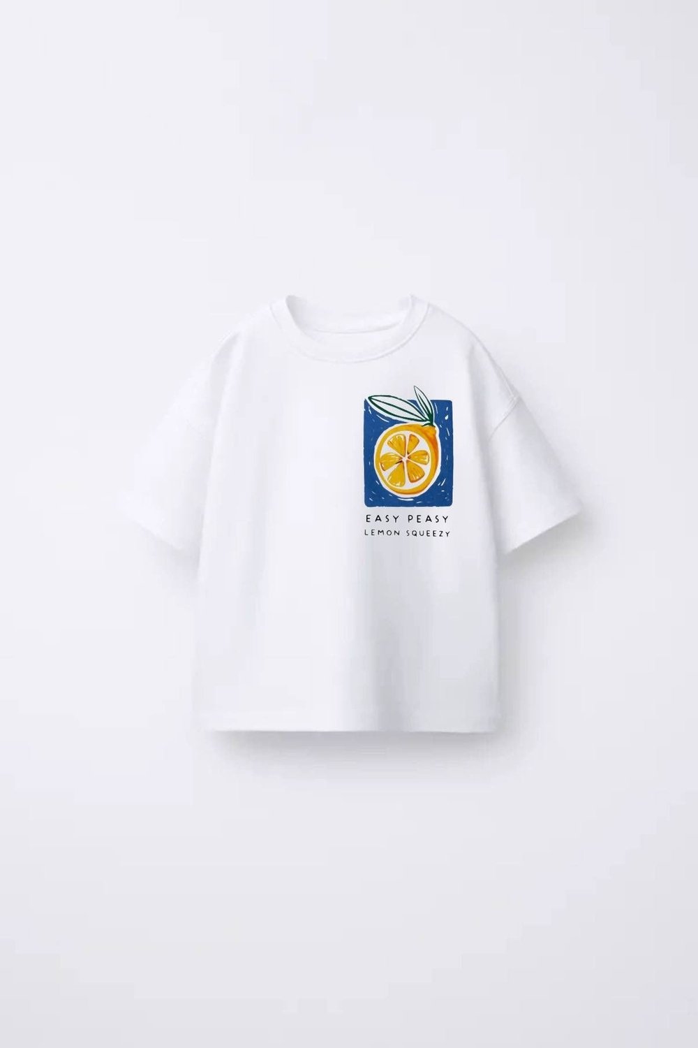 Unisex Desenli Tişört - beyaz