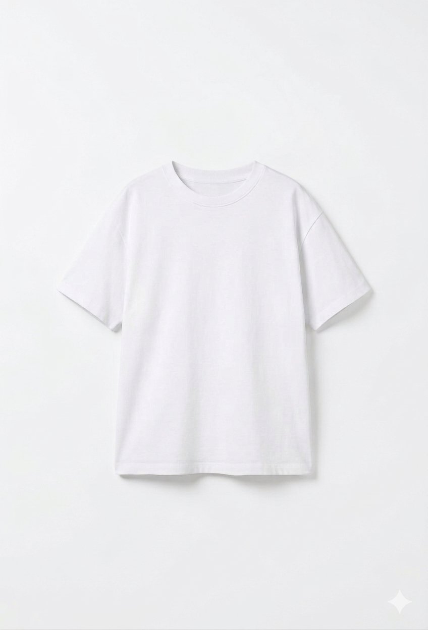 Unisex Model 7-14 Yaş Tshirt - Beyaz