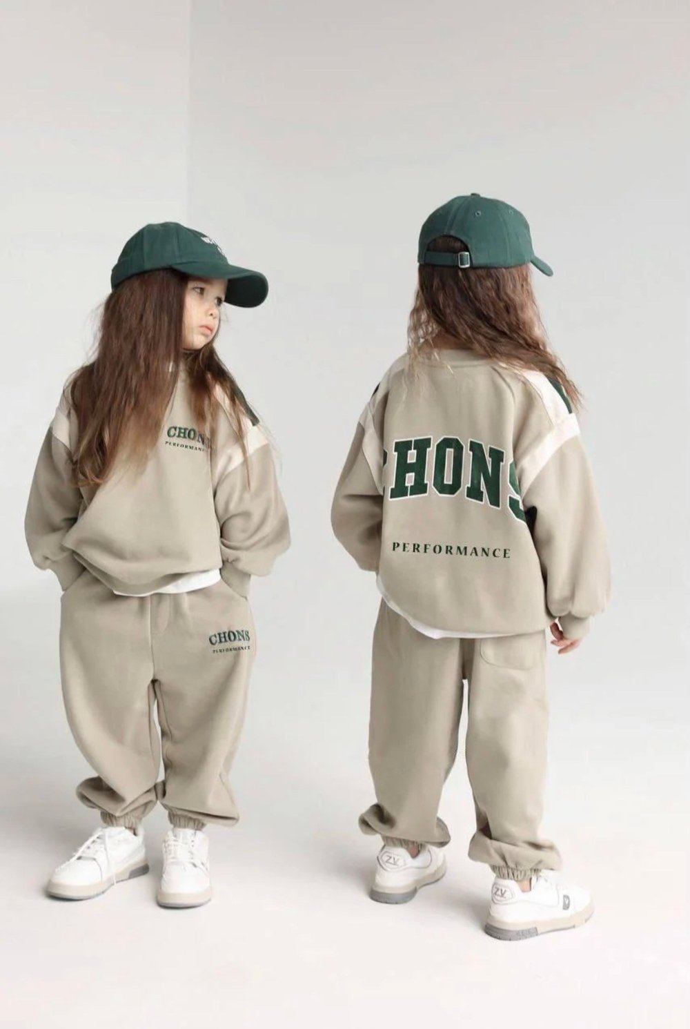 Unisex Oversize Chons Baskılı Çocuk Eşofman Takımı