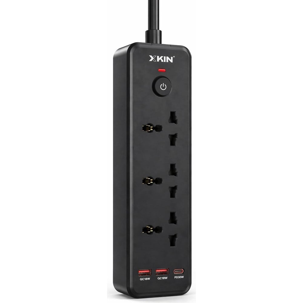 Bychie Xkin 2500W Akım Korumalı Priz 6'lı USB-C PD 30W 