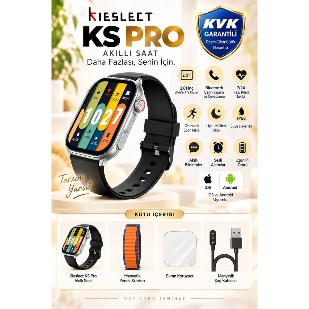 Kieslect Ks Pro Arama Özellikli Akıllı Saat