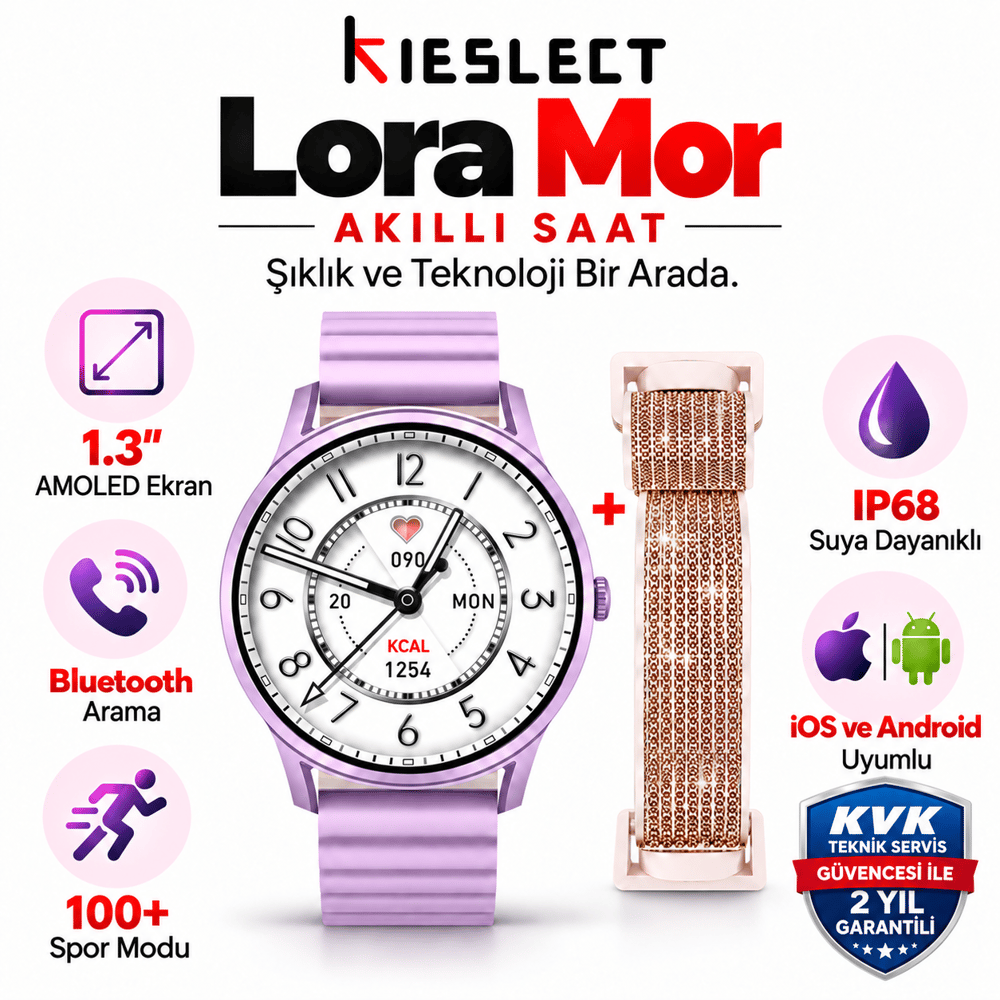 Kieslect Lora Purple Akıllı Saat