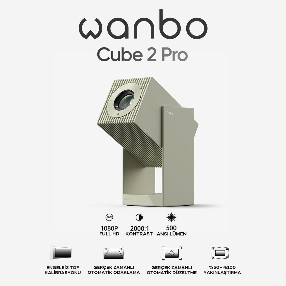 Wanbo Cube 2 Pro Projeksiyon Cihazı - Yeşil