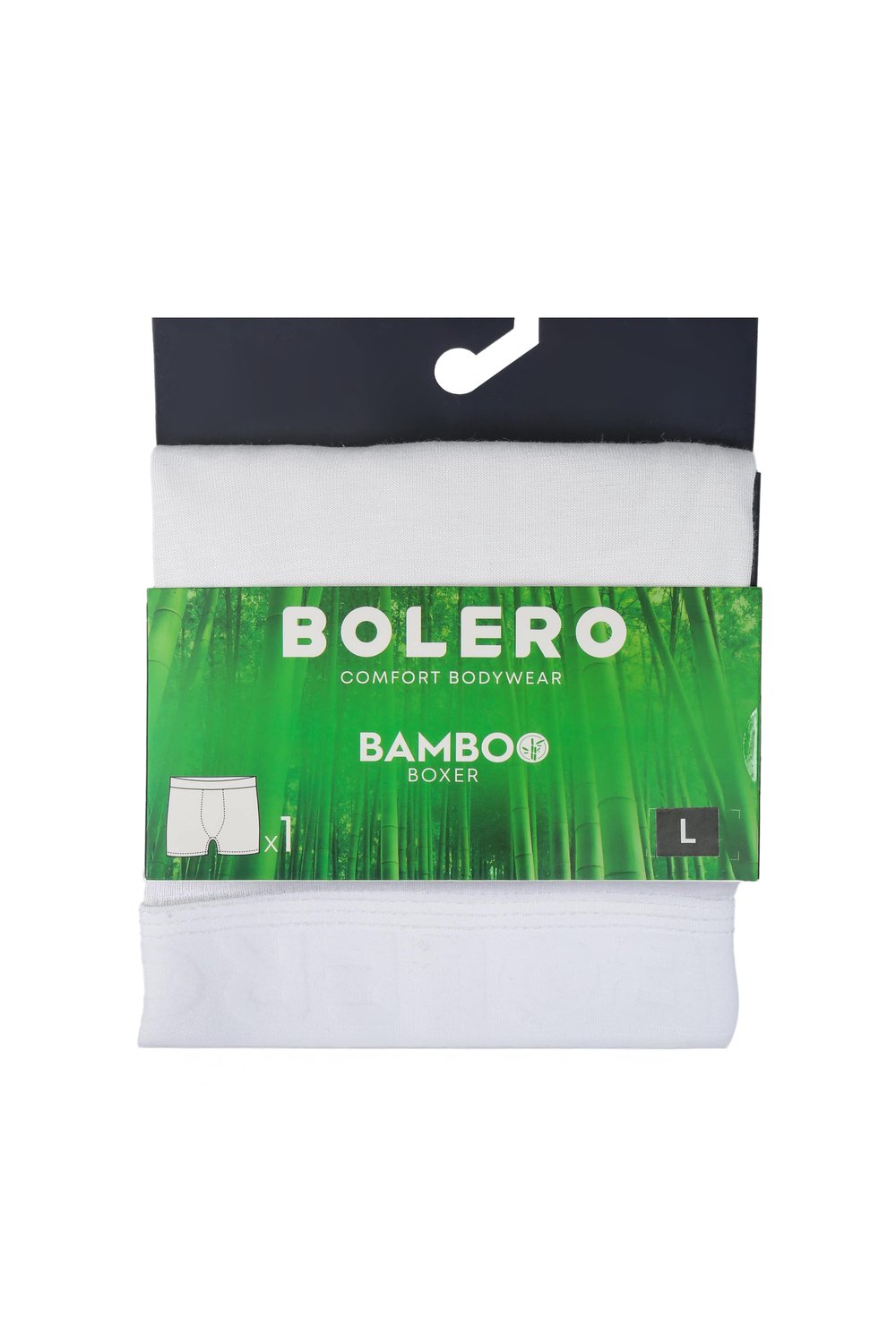  Erkek Bambu Boxer Beyaz 