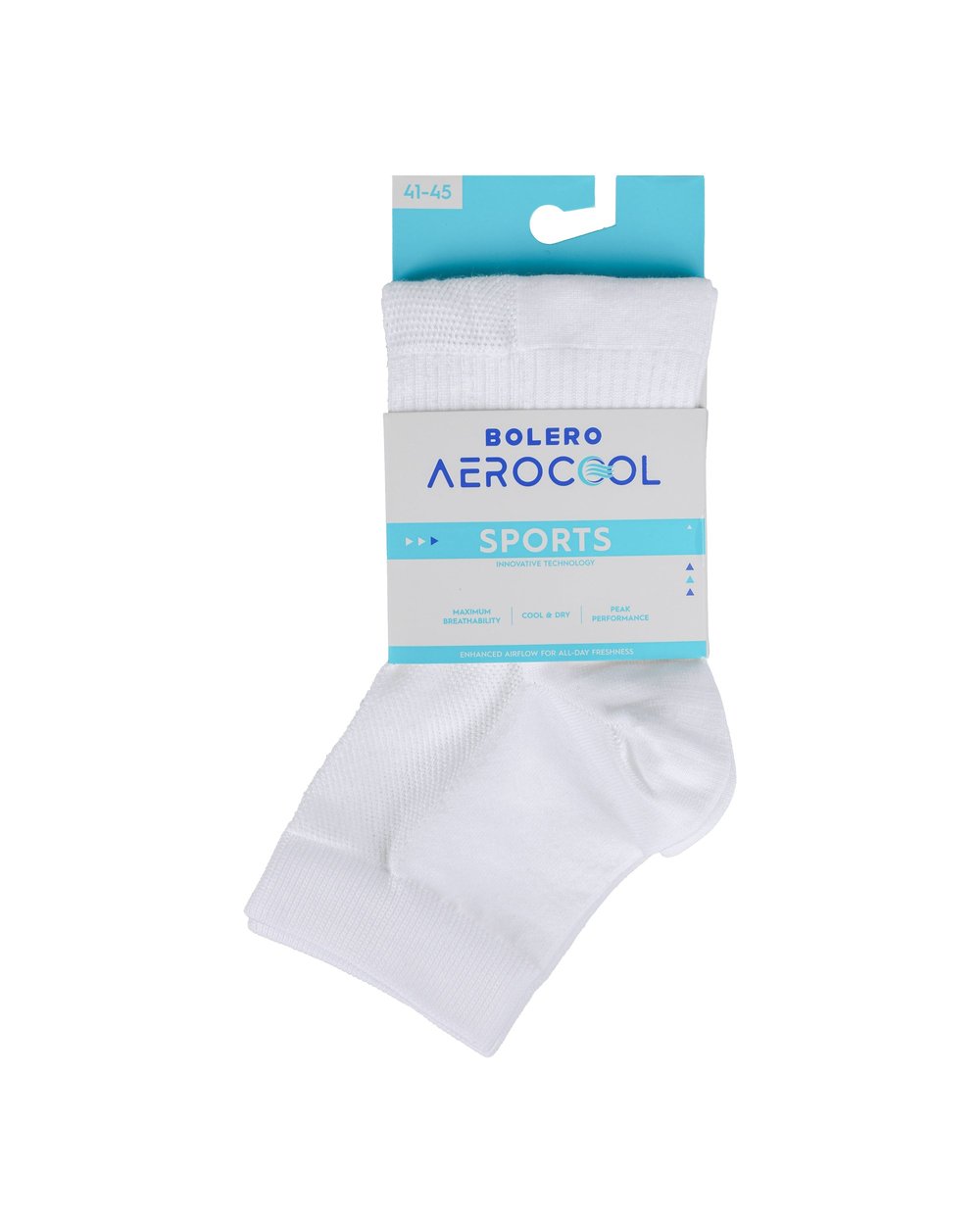 AEROCOOL Kısa konç 12li Spor Çorap Beyaz