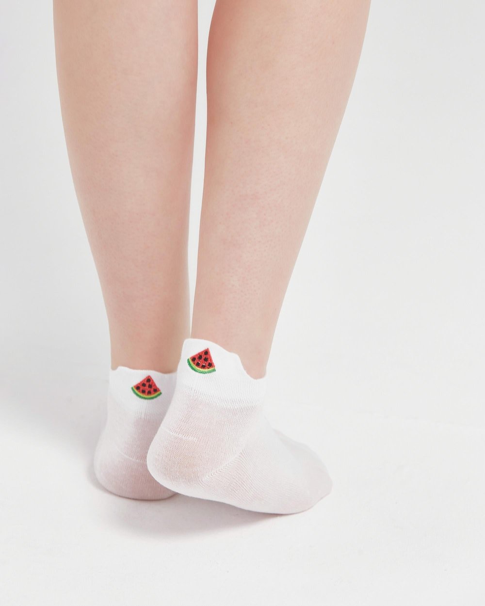 Kadın Meyve Nakışlı Patik Çorap 6lı