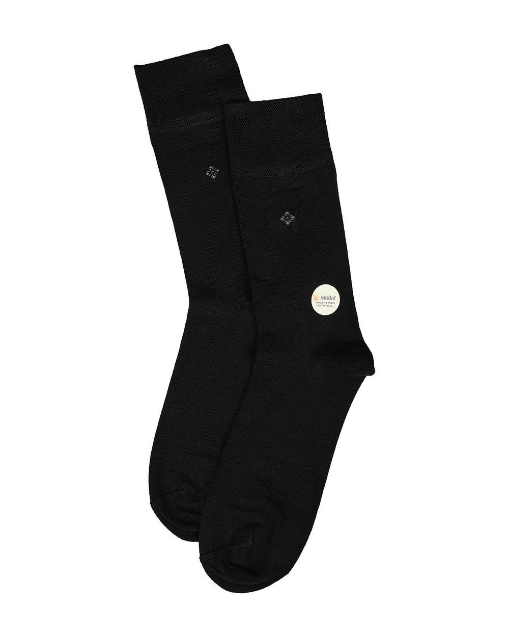 Erkek Premium Dikişsiz 12li Modal Çorap Siyah Noktalı Kare Desen