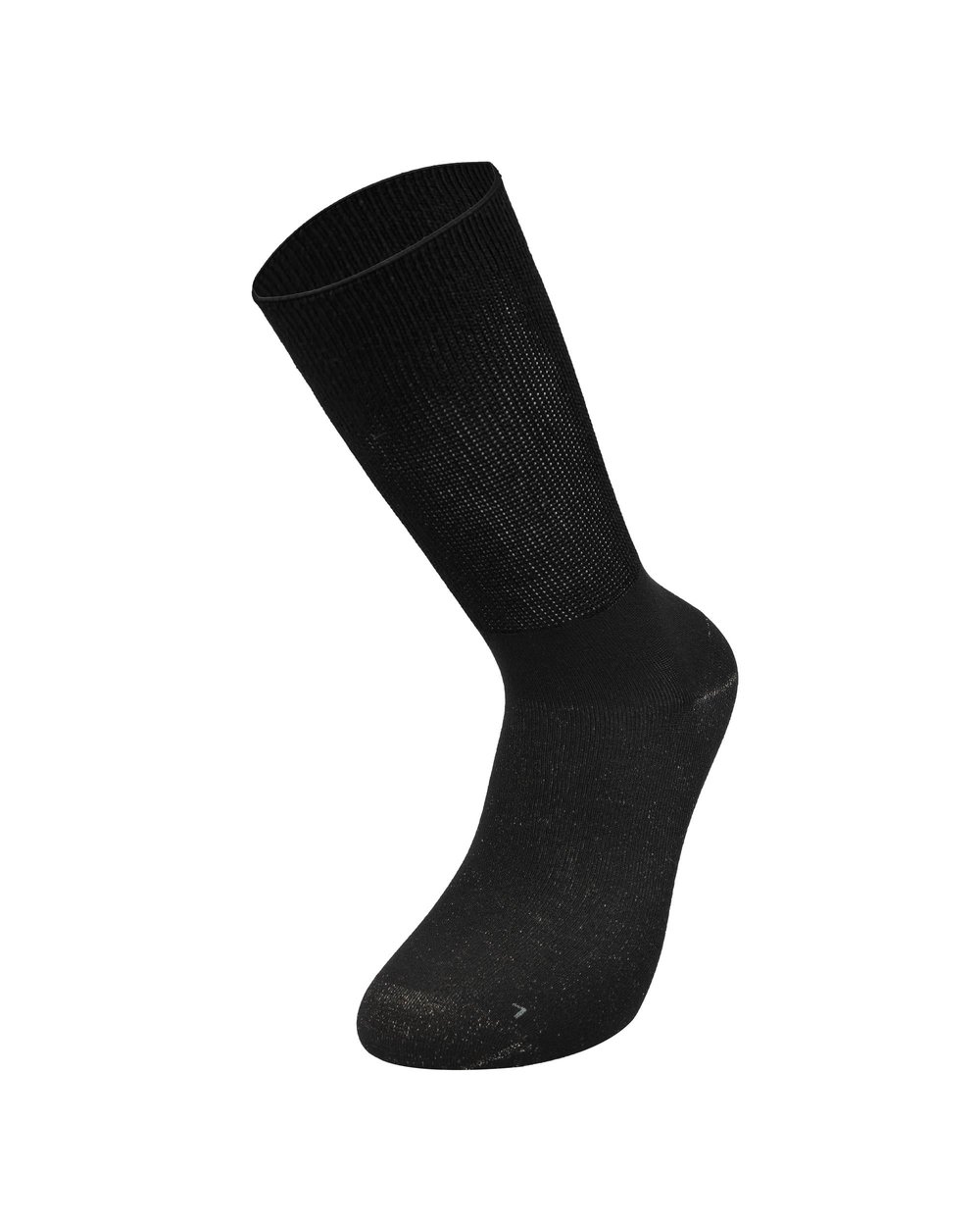 Unisex 12li Premium Gümüş Diabet Çorap Siyah 