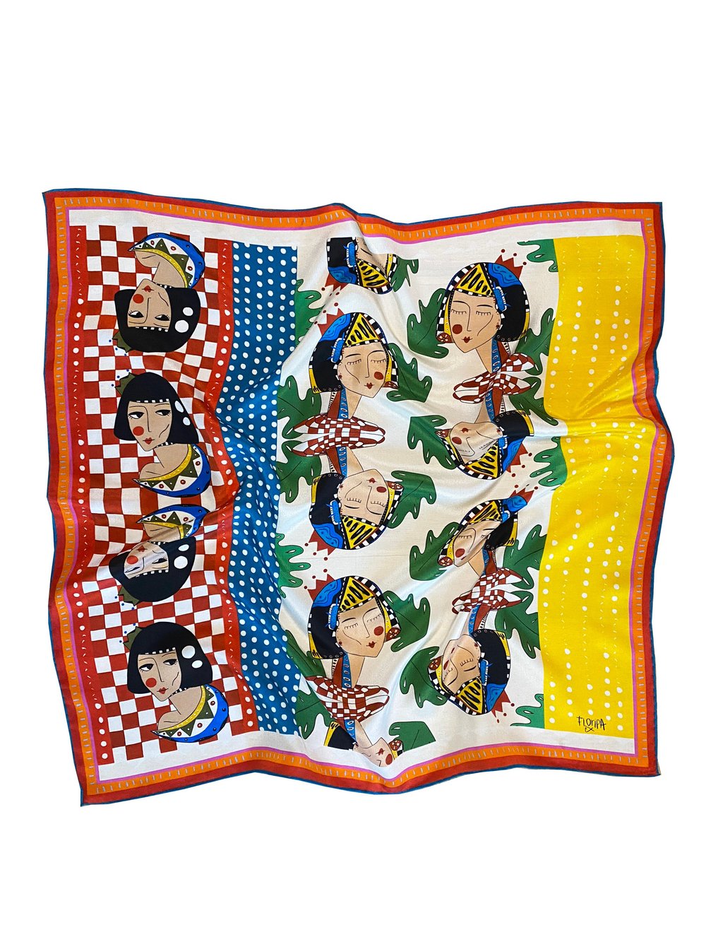 Romeo Silk Scarf Yellow