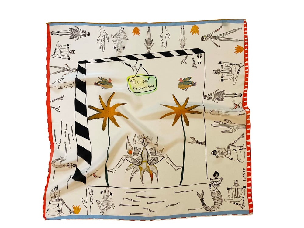 SILENT MOVIE SILK SCARF