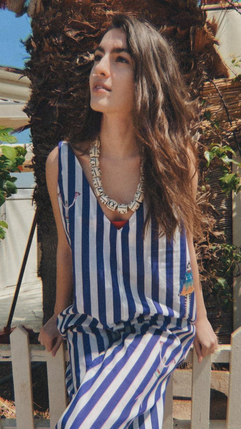striped city dress